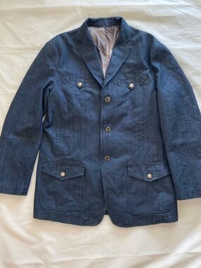 INSERCH Limited Edition Vintage Western Denim Blazer/Sport Coat Style#755 XL EUC